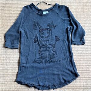 Monster Graphic Shirt/Mini Dress